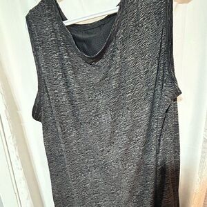 Shambala 2xl Women's Sleeveless Gray Top- side slits real fun top to wear-